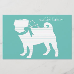 Mops Dog Niedlich Briefpapier