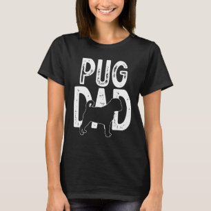 Mops Dog Niedlich Puppy Papa Vater T-Shirt