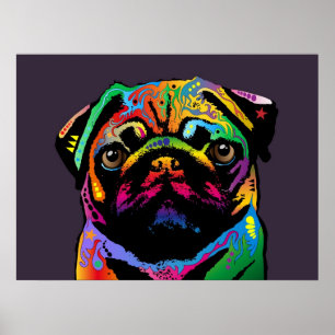 Mops Dog Poster