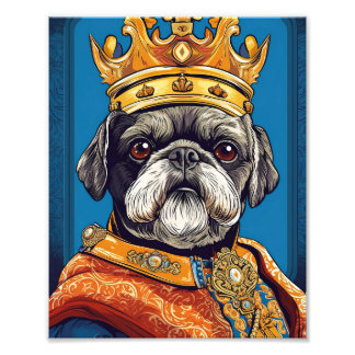 Mops Dog Queen Fotodruck