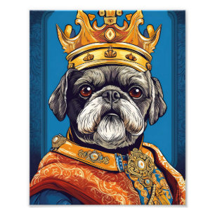 Mops Dog Queen Fotodruck