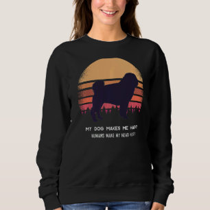 Mops Dog Retro 8 Sweatshirt