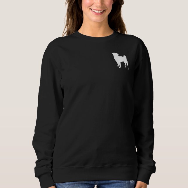 Mops Dog Sweatshirt (Vorderseite)