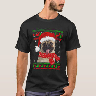 Mops Dog Ugly Sweater Christmas Welpe Hund Lover T-Shirt