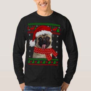 Mops Dog Ugly Sweater Christmas Welpe Hund Lover T-Shirt