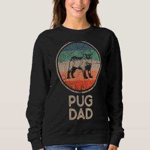 Mops Dog Vintag Mops Vater Sweatshirt