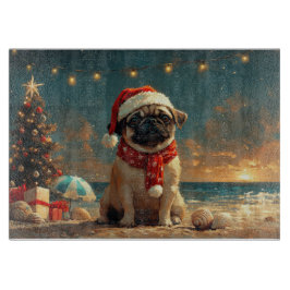 Mops Dog Vintager Strand Schneidebrett