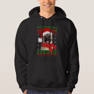 Mops Dog Welpe Hund Ugly Christmas Sweater Familie Hoodie