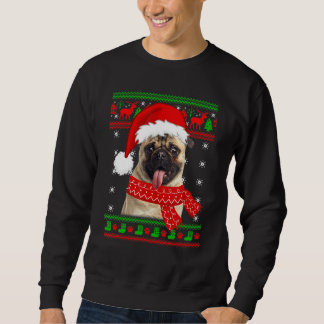Mops Dog Welpe Hund Ugly Christmas Sweater Familie Sweatshirt