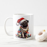 Mops Dog Welpe Weihnachten