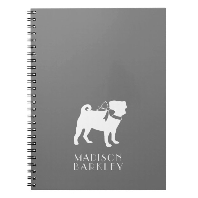 Mops Doppy-Notebook Notizblock (Vorderseite)