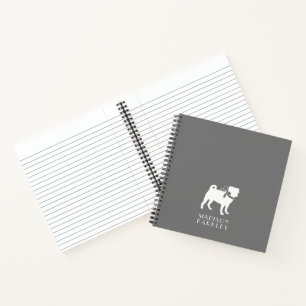Mops Doppy-Notebook Notizbuch