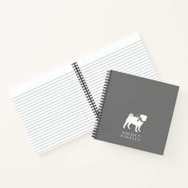 Mops Doppy-Notebook Notizbuch (Innenseite)