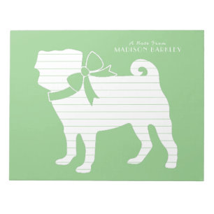 Mops Doppy-Puppy-Notepad Notizblock