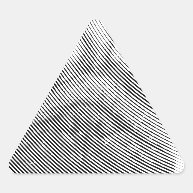 Mops Dreieckiger Aufkleber (Vorderseite)