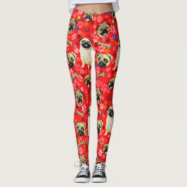 Mops drucken Leggings
