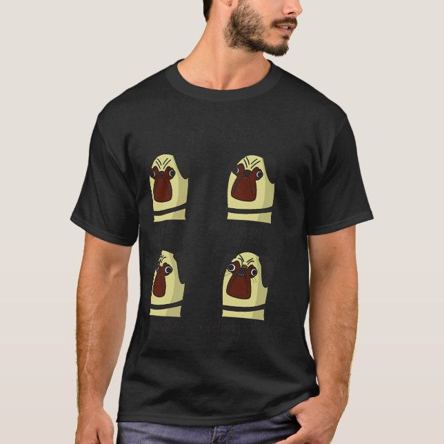 Mops Emotionen  T-Shirt (Vorderseite)