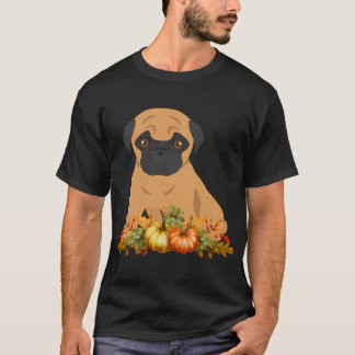 Mops-Erntedank-Kranz - Frohes Erntedankfest Mops - T-Shirt