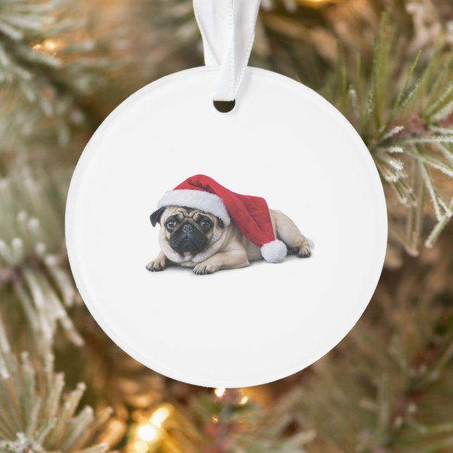 Mops erste Weihnachten Ornament (Baum)