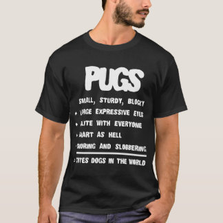 Mops Fakten Hunde Liebhaber  T-Shirt