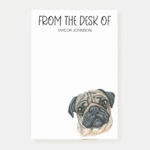 Mops-Fan Post-it Klebezettel