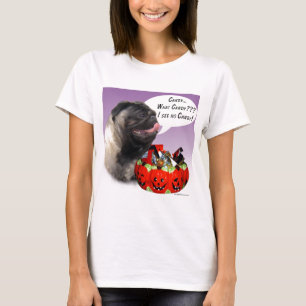 Mops (fawn) Halloween Candy T-Shirt