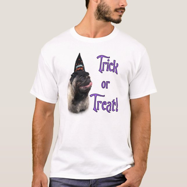 Mops (fawn) Trick T-Shirt (Vorderseite)