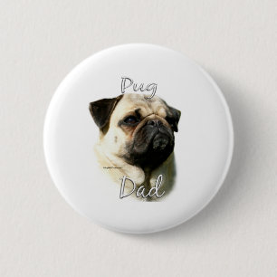 Mops (fawn) Vater 2 Button
