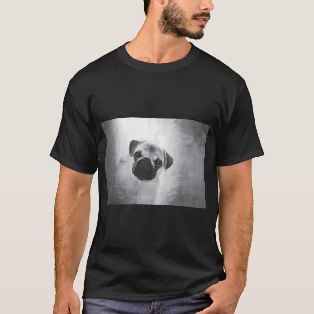 Mops-Ferkel T-Shirt (Vorderseite)