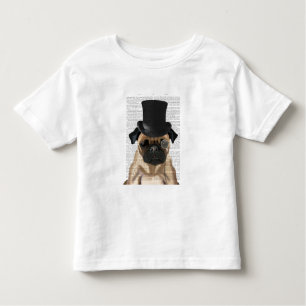 Mops, Festhund und Hut Kleinkind T-shirt