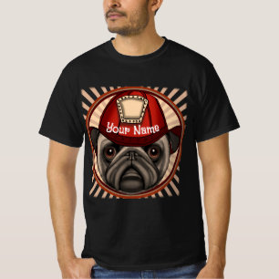 Mops Feuerwehrmann T-Shirt