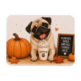 Mops-Flan-Schneck-Magnet Magnet