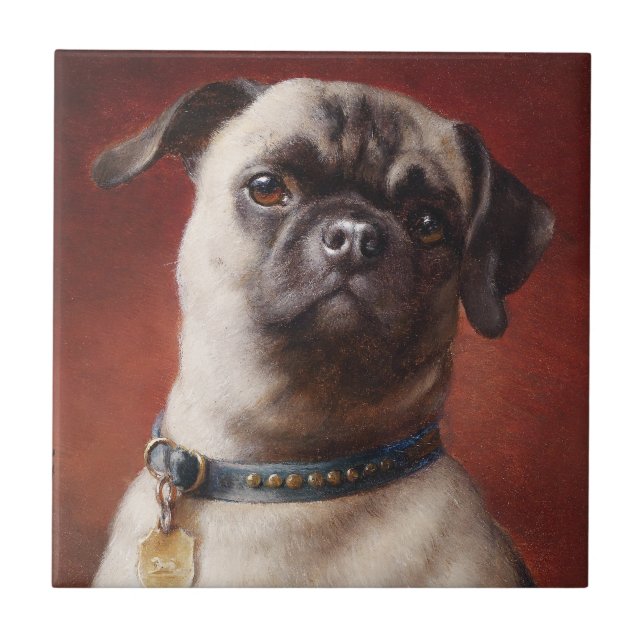 Mops Fliese (Vorderseite)