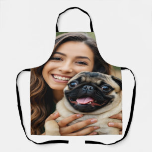 Mops-Foto personalisieren anpassen Schürze
