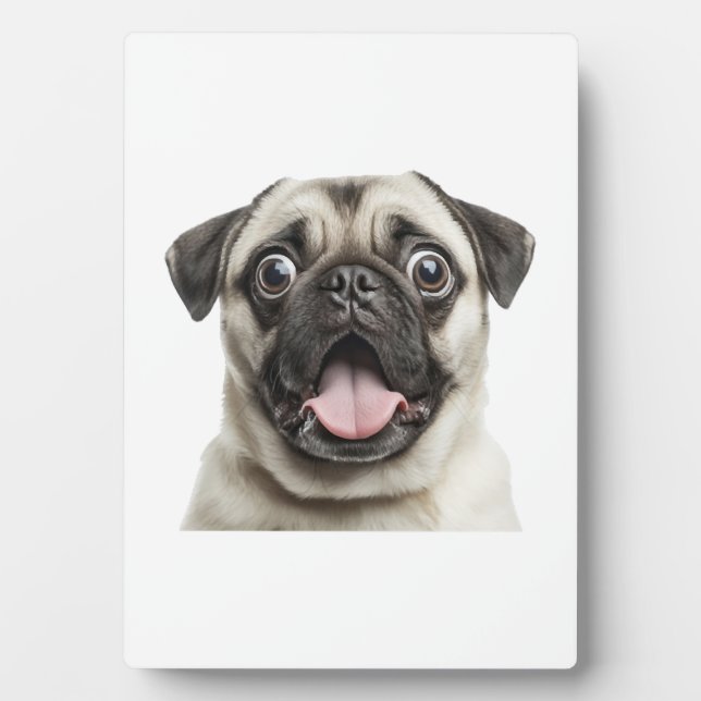 Mops Fotoplatte (Vorderseite)