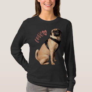 Mops Frauen Männer Mops Mama Vater Leben Liebe Hau T-Shirt