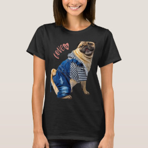 Mops Frauen Männer Mops Mama Vater Leben Liebe Hun T-Shirt