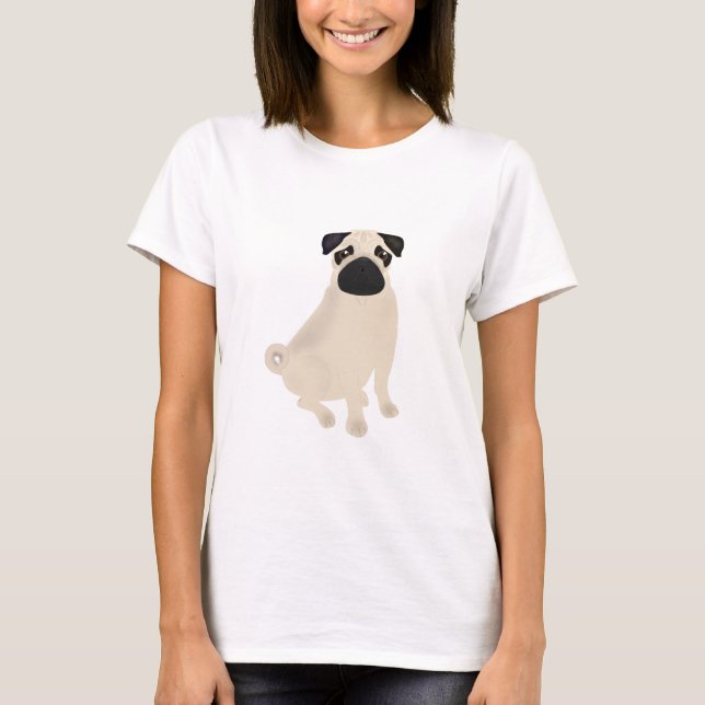 Mops Frauenhemd T-Shirt (Vorderseite)