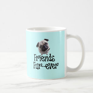 Mops "Friends Fur-ever" Kaffeetasse