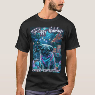Mops FROHE WEIHNACHTEN 101 FROHE WEIHNACHTEN MOPPY T-Shirt