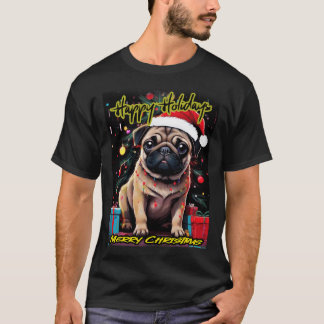 Mops FROHE WEIHNACHTEN 116 FROHE WEIHNACHTEN T-Shirt