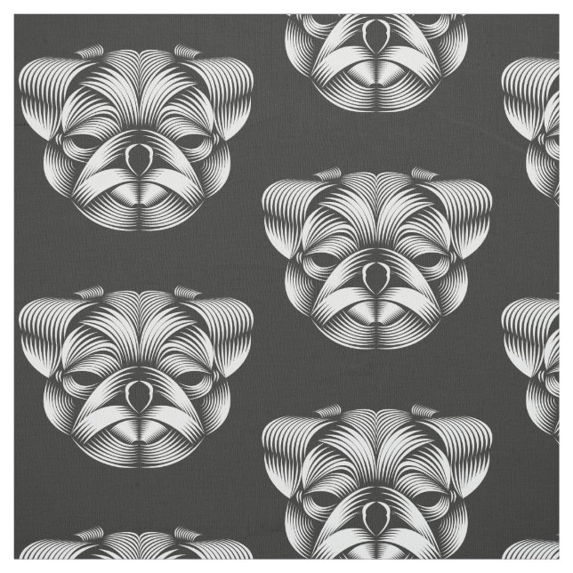 Mops - Füllfederhalter Stoff (Muster)