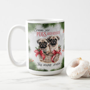 Mops Funny Christmas Hund Kaffee Tasse