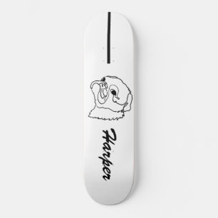 Mops für benutzerdefinierte Line-Art Skateboard
