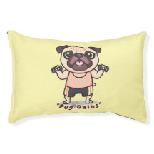Mops Gains | Funny Gym Inspiriert Hundebed für Str
