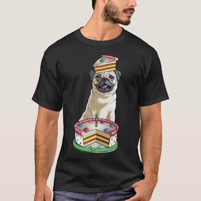 Mops Geburtstag T-Shirt (Vorderseite)