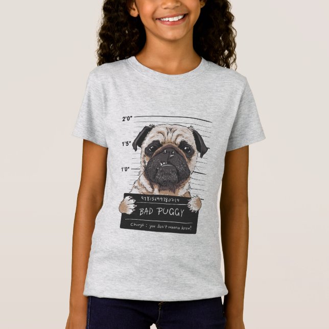 Mops-Gefangener T-Shirt (Vorderseite)