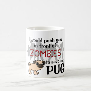 Mops gegen Zombies Tasse