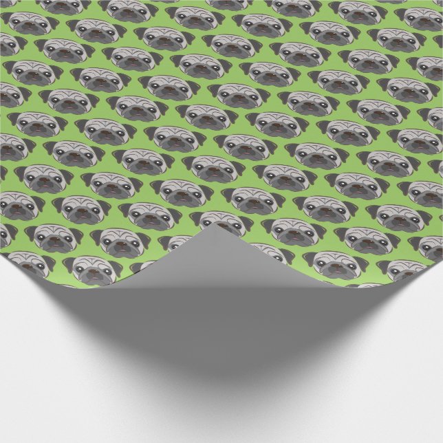 Mops-Geschenk-Verpackungs-Papier Geschenkpapier (Ecke)