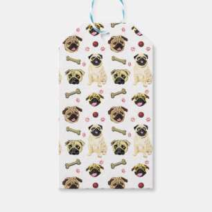Mops-Geschenketags Geschenkanhänger